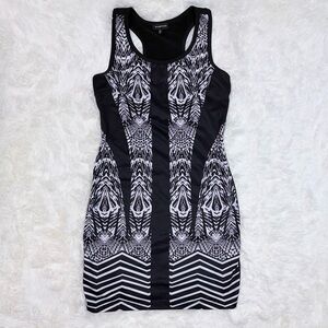 Black and White Patterned Dress